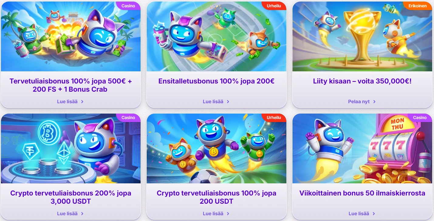 Robocat Casino Bonusket